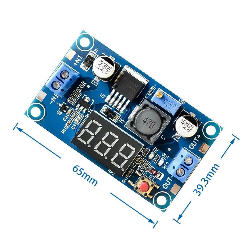 Diy For Electronics - Modul Catu Daya LM2596 Dengan Layar