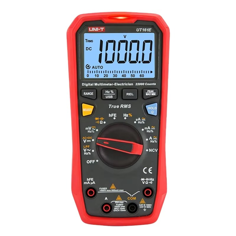 Multimeter Digital - UT161E 1000V 22000 Count Multimeter Digital