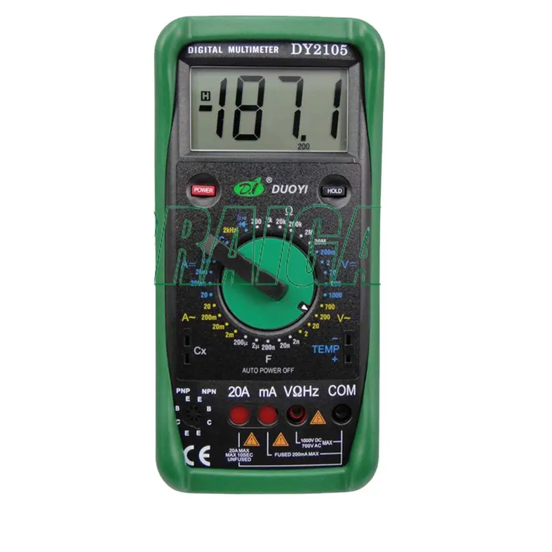 Multimeter Digital - Multimeter Digital DY2105 dengan Mekanisme Perlindungan