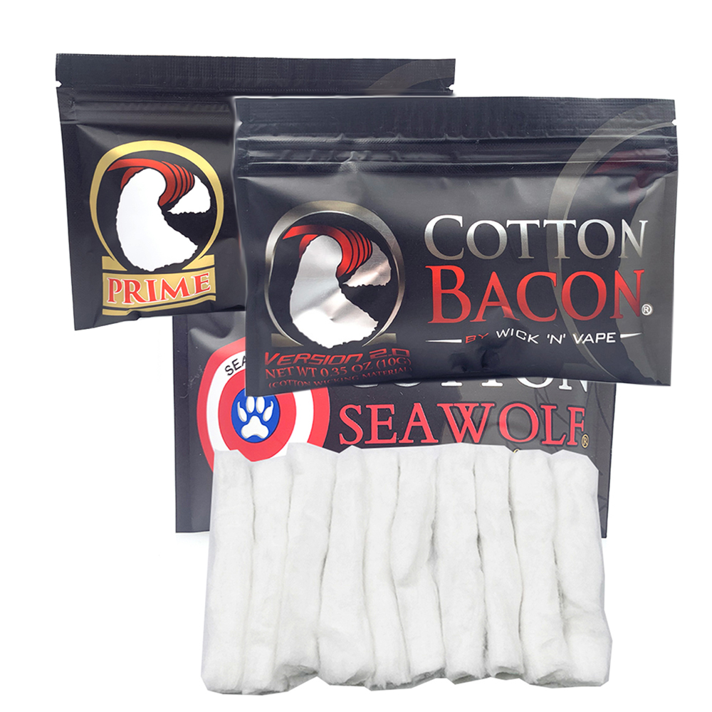 2 Pak Katun Bacon Prime Perak  - Diy Vape Electronics ulasan dan harga