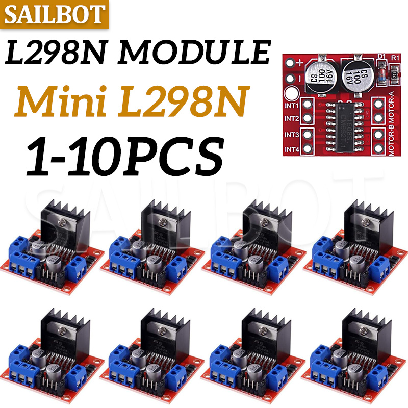 1/5/10 Buah L298N DC Motor Dri - L298N Motor Driver ulasan dan harga