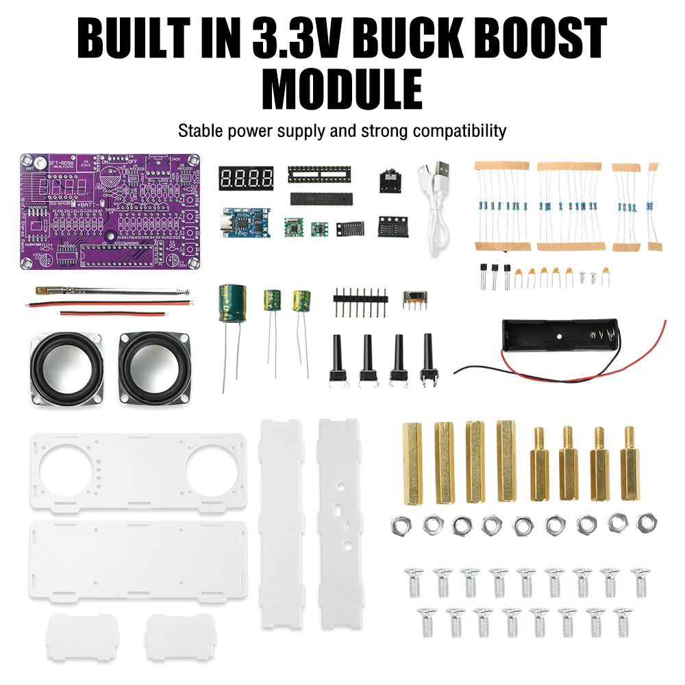 Kit DIY Radio FM Dual-Channel  - Diy Audio Electronics Projects ulasan dan harga