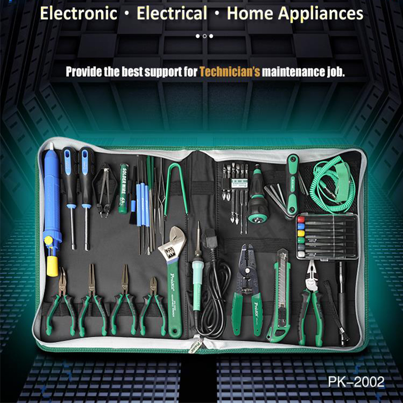 52Pcs Pro'sKit PK-2002H Kit Pe - Diy Electronics Bench ulasan dan harga