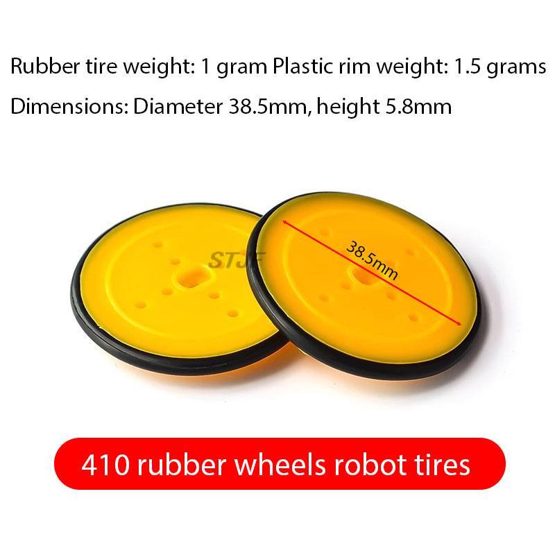 10 buah 410 roda karet ban rob - Diy Electronics Motor ulasan dan harga