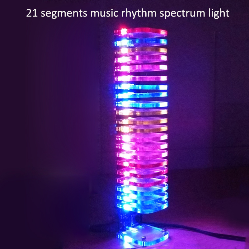Kubus Cahaya 21-Segmen LED Kit - Diy Electronics Market ulasan dan harga
