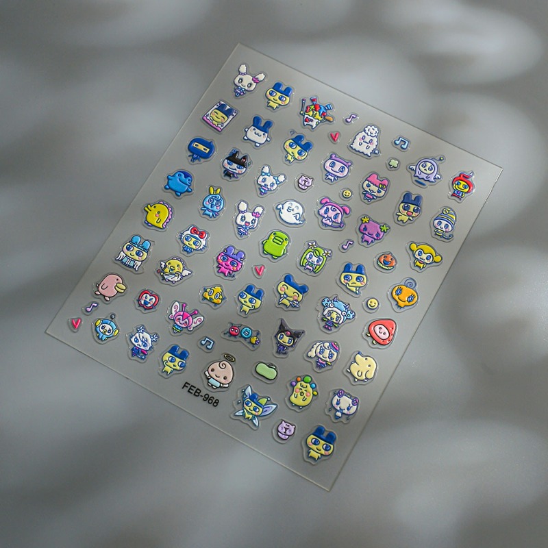 Stiker kuku 3D relief elektron - Diy Electronics Components Kit ulasan dan harga