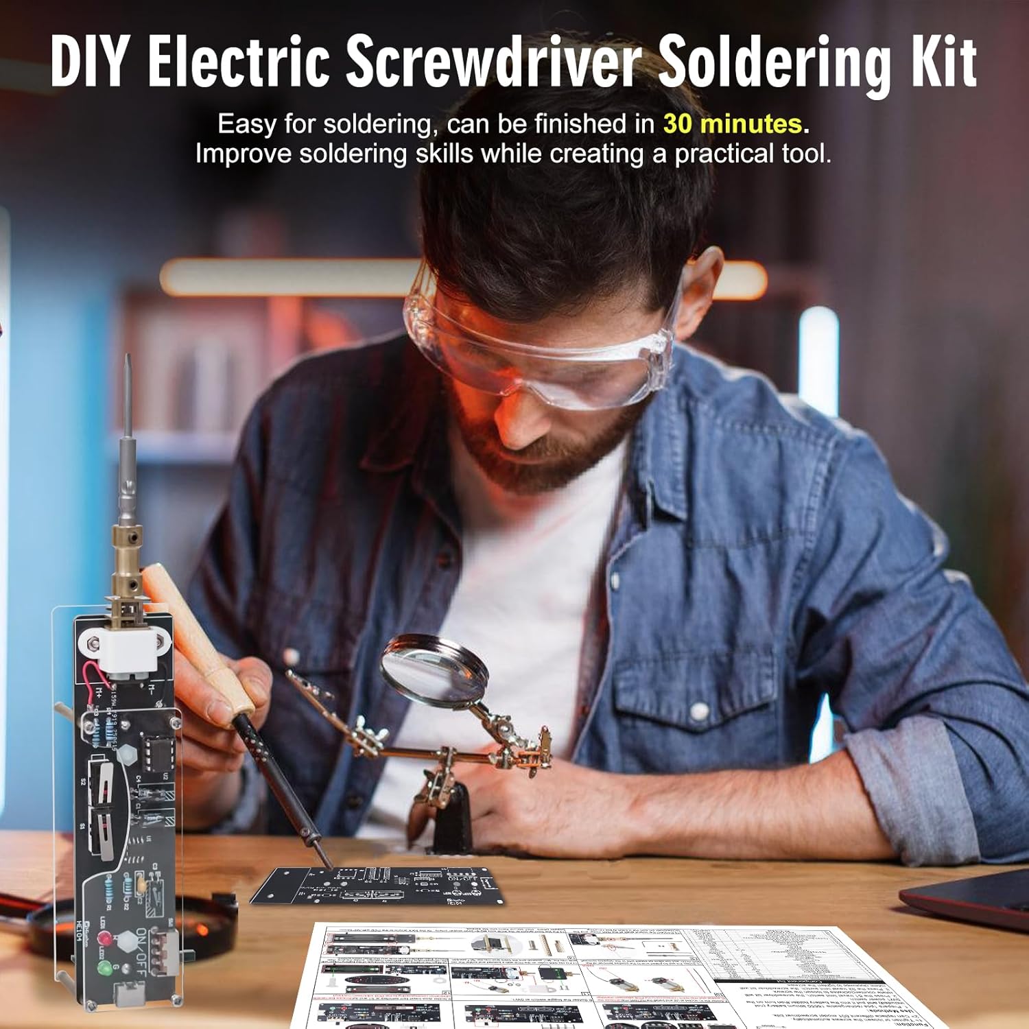 Kit Proyek Obeng Listrik Isi U - Diy Home Electronics Lab ulasan dan harga